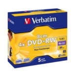 mini DVD+RW 1,4gb(30min) Verbatim, 4x,8cm, Hardcoated VERBATIM (43565) for camcorder