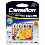 Camelion AA Rechargeable NH-AA2700LBP4, Lockbox  1.2V, 2700 mAh, (цена за 4 шт) Блистер
