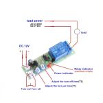 реле вкл/выкл (многофункциональное) 12V/10А mod.JK-11
