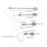 Датчик уровня воды поплавковый прямой металлический 200мм up 110v/0,5A/-10to+85/