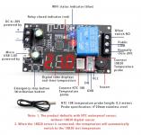 Термоконтроллер Wi-Fi XY-WFTX 6-30V цифровая индикация до 10A