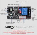 Термоконтроллер Wi-Fi  XY-WFT1 6-30V цифровая индикация до 10A